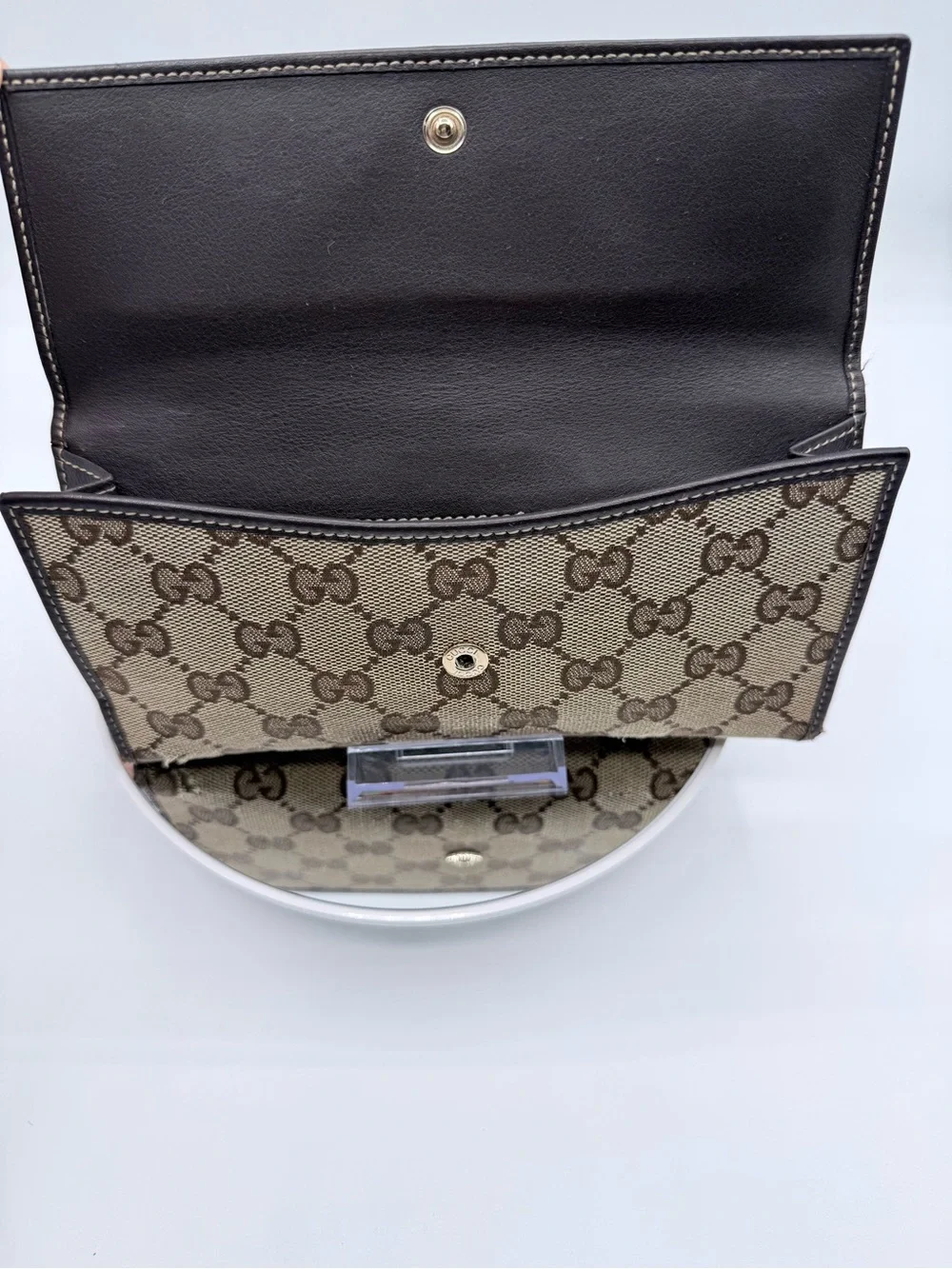 Gucci GG Supreme Continental Wallet on Chain-Customized 🍒